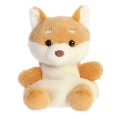 Aurora Adorable Palm Pals Keiko Shiba Inu Stuffed Animal - Fun Collectible Plush for Kids and Adult Collectors - Perfect for Decorating Rooms and Birthday Gifts - Brown 6 Inches