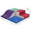 Factory Direct Partners SoftScape Toddler Playtime Square Corner Climber, Indoor Active Playset for Toddlers and Kids, Safe Soft Foam for Crawling and Sliding (4-Piece) - Parfait, 13232-140 view 2