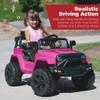 Best Choice Products 12V Kids Electric Vehicle Toy Ride On Car with Parent Remote Control for Toddlers, Seat Harness, 61 lbs Weight Capacity, Locking Doors, Spring Suspension, Bluetooth - Hot Pink view 2
