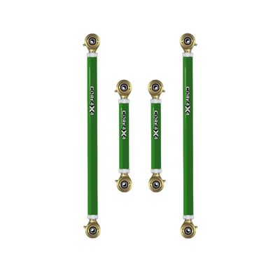 CORE 4X4-4pc Crawl Series Rear Adjustable Control Arm Kit - Compatible with Toyota 4Runner 03-24 (Green)