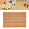 1:12 Dollhouse Floorboard Miniature Simple Elegant Wood Strip Flooring Decoration Accessory view 4