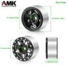 4Pcs 27.5 * 14.5mm Aluminum Alloy 7mm Hex Hub 1.0 Beadlock Wheels Rims Wheel Weights for 1/18 1/24 RC Crawler Axial SCX24 AX24 Wrangler JLU Deadbolt C10 B17 TRX4M Upgrades (Orange) view 2