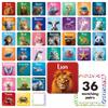 72 PCS Memory Matching Game, Real Animal Matching Cards for Toddlers 36 Pairs Memory Cards for Preschool 4 5 6 Years Old view 1
