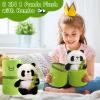 Emoin Soft Reversible Panda Stuffed Animals with Bamboo Storage Bag, 11-Inch Interactive Baby Toy, Cute Cuddly Panda Plush Toy for Kids & Adults  Perfect for Birthday & Easter Gifts view 2
