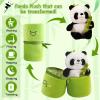 Emoin Soft Reversible Panda Stuffed Animals with Bamboo Storage Bag, 11-Inch Interactive Baby Toy, Cute Cuddly Panda Plush Toy for Kids & Adults  Perfect for Birthday & Easter Gifts view 3
