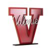callie Personalized Initial Piggy Bank Gift for Kids Initial Bank with Alphabet Letters Interactive Money-Saving Wooden Bank for Kids Birthday Home Decoration(Style2,Initial V) view 1