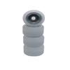 Leefai Fingerboard Wheels Hand embedded Alloy Layer - Hot Finger Skateboard Wheels-8.5mmx5.0mm - White with Alloy Colorway (SILVER) view 3
