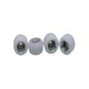 Leefai Fingerboard Wheels Hand embedded Alloy Layer - Hot Finger Skateboard Wheels-8.5mmx5.0mm - White with Alloy Colorway (SILVER) view 4