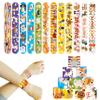 48Pcs Slap Bracelets for Kids Holiday Party Favor Toys Slap Bracelets Bulk Dog Theme Snap Bracelet Birthday Party Supplies Classroom Prizes Wrist Bands Christmas Easter Halloween Holiday Gifts (Dog) view 4