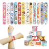48 Pcs Slap Bracelets for Kids Holiday Party Favor Toys Slap Bracelets Bulk Cat Theme Snap Bracelet Birthday Party Supplies Classroom Prizes Wrist Bands Christmas Easter Halloween Holiday Gifts (Cat) view 4