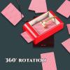 HNCXHX Automatic Card Dealer,Smart Automatic Poker Card Dealer,360 Rotating Anti-Cheating Playing Card,The Maximum Card 8 Pays 432 Pieces,Support Up to 8 Players,Home Card Games,Gold view 3