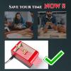 HNCXHX Automatic Card Dealer,Smart Automatic Poker Card Dealer,360 Rotating Anti-Cheating Playing Card,The Maximum Card 8 Pays 432 Pieces,Support Up to 8 Players,Home Card Games,Gold view 4