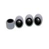 Leefai Fingerboard Wheels Hand embedded Alloy Layer - Hot Finger Skateboard Wheels - Ultra Spin Bearings Wheels - 7.8mmx4.8 mm - White Wheels with Alloy Colorway (BLACK) view 3