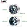 4Pcs Aluminum Alloy 12mm Hex Hub 2.2 Beadlock Wheels Rims 64.5 * 45mm for 1/10 RC Crawler Axial RBX10 AXI03005 Upgrade Parts view 2