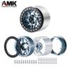 4Pcs Aluminum Alloy 12mm Hex Hub 2.2 Beadlock Wheels Rims 64.5 * 45mm for 1/10 RC Crawler Axial RBX10 AXI03005 Upgrade Parts view 4