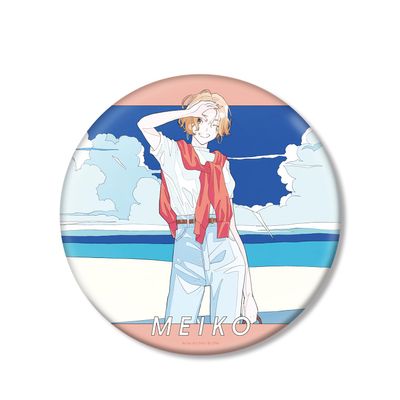 Peer Pro Characters Illustration by Meiko, Early Summer Outing Version, Art by Rei Kato, Big Can Badge