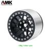 4Pcs 64.5 * 45mm Aluminum Alloy 12mm Hex Hub 2.2 Beadlock Wheels Rims for 1/10 RC Crawler Axial RBX10 AXI03005 Upgrade Parts view 3