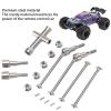 1/16 RC Car Drive Shaft Set Front Rear CVD Axle Kit Compatible with 16101 16102 16103 16201PRO High Strength Steel Drive Shafts for 1/16 Scale RC Cars view 4