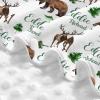 Personalized Baby Car Seat Canopy for Babies, Custom Name Woodland Deer Bear Baby Car Seat Covers for Boys Girls, Opening Minky Nursing Breastfeeding Cover for Infant, Carseat Canopies for Newborn view 4