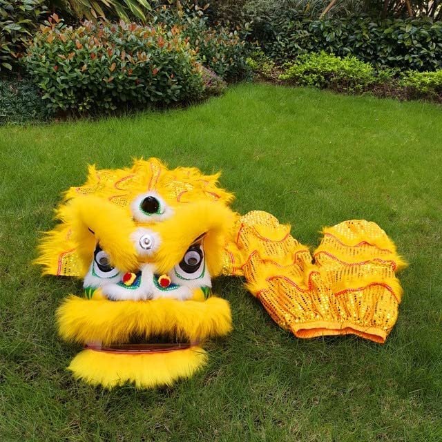 CALMR Chinese Lion Dance Spring Festival Yarn Lion Dance Celebration Opening Outdoor Lion Dance Traditional Mascot Lion Dance Head