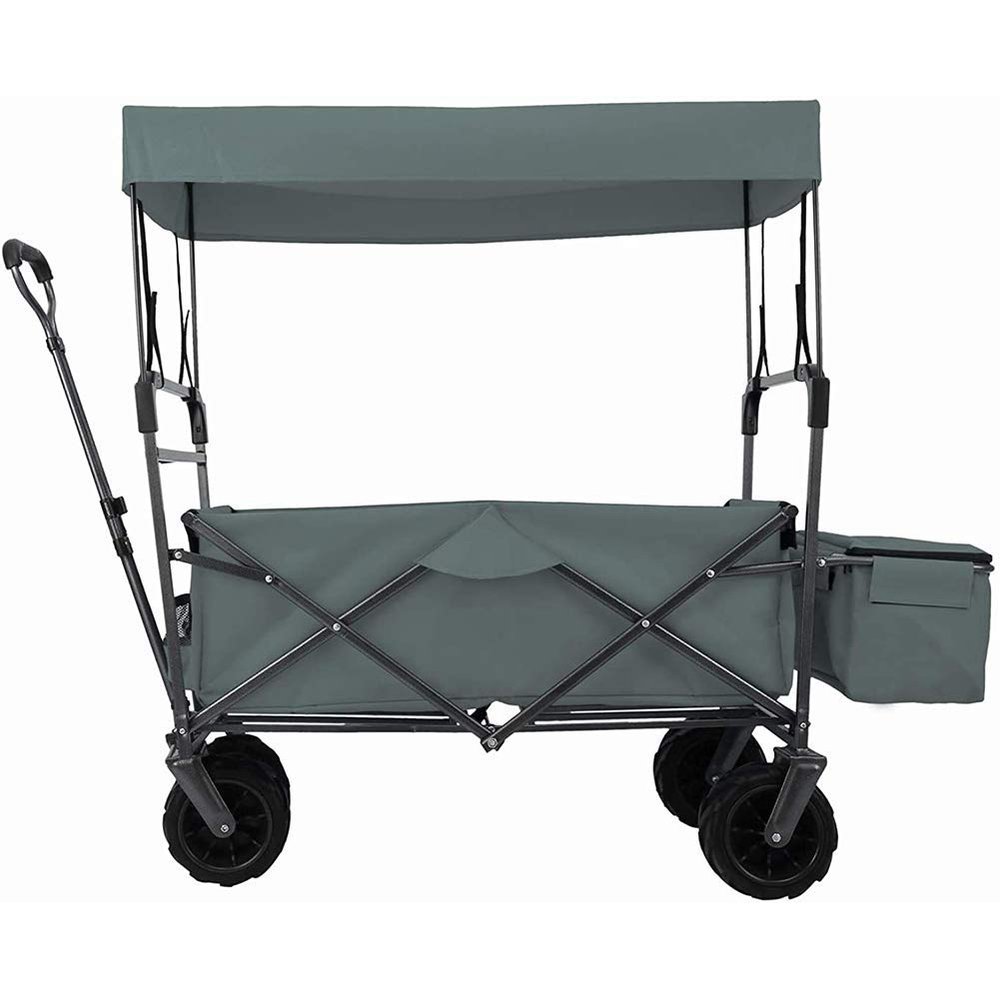 Folding Stroller Wagon, with Canopy, Outdoor Sport Baby Trolley Garden Utility Shopping Travel Beach Wagon/Cart