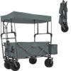 Folding Stroller Wagon, with Canopy, Outdoor Sport Baby Trolley Garden Utility Shopping Travel Beach Wagon/Cart view 2