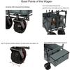 Folding Stroller Wagon, with Canopy, Outdoor Sport Baby Trolley Garden Utility Shopping Travel Beach Wagon/Cart view 3
