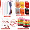 144 Pcs Firefighter Party Favors Fireman Themed Party Supplies Firemen Truck DIY Stickers Drawstring Bags Mini Notepads Silicone Wristbands Bracelets Keychain Button Pins Flexible Soft Pencil view 3