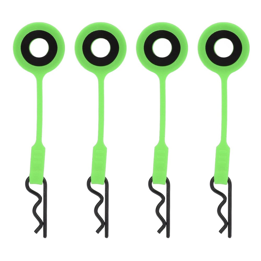 RC Car Shell Body Fixed Clips Retainer, 4PCS RC Body Clips Pins, Silicone Metal Universal 6 Colors Parts for 1/10 RC Car ()