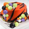 108 Pcs Balls Cake Topper DIY Cupcake Insert Foam Balloons for Cake Baking Wedding Anniversary Birthday Decoration(Purple Orange Black Green White,Multi Sizes) view 4