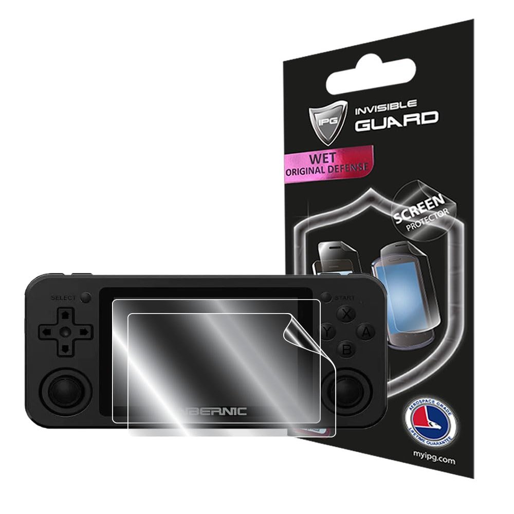 IPG For Anbernic RG351M Handheld Game Console 3.5-inch Display Screen Protector (2 Units) Hydrogel Invisible Touch Screen Sensitive Ultra HD Clear Film Anti Scratch Skin Guard - Smooth/Self-Healing/Bubble -Free Screen for RG351M
