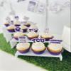 TCU Cupcake Topper Party Supplies for Football, Birthday, Graduation Party Decorations (24 Pieces) (TCU Horned Frogs) view 2