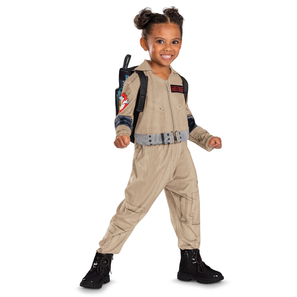 Disguise Ghostbusters Toddler Costume, Offiical Ghostbusters Frozen Empire Halloween Costume Jumpsuit, Toddlers Size (3T-4T)