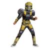 Disguise B127 Transformers One Costume, Official Transformers Animated Movie Bumblebee Muscle Costume for Kids, Child Size (10-12) view 1