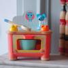DJECO - Kitten Stove Playset for Toddlers - Role Play - Ages 18 Months and Up - Pretend Cooking in Play Kitchen - Compact and Portable - Includes Cooker, Saucepan, Spoon, Salt Shaker view 2