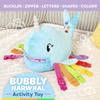 Buckle Toys - Bubbly Narwhal - Develop Fine Motor Skills - Sensory Learning Activity Toys - Toddler Plane Travel Essential view 2