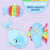 Buckle Toys - Bubbly Narwhal - Develop Fine Motor Skills - Sensory Learning Activity Toys - Toddler Plane Travel Essential view 4