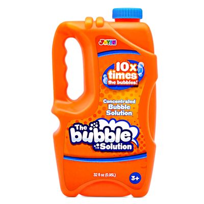 JOYIN 32 oz Bubble Solution Refills (Close to 1L/ 2.5 Gallon), Concentrated Solution for Bubble Machine, Wands, Blower, Easter (Orange)