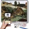 DIY Oil Painting Kit,Morvan The Little Mill Painting by Camille Corot Paint by Number Kit On Canvas for Beginners view 1