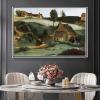 DIY Oil Painting Kit,Morvan The Little Mill Painting by Camille Corot Paint by Number Kit On Canvas for Beginners view 3