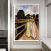 DIY Oil Painting Kit,Three Girls On The Jetty Painting by Edvard Munch DIY Oil Painting Paint by Number Kits view 2