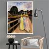 DIY Oil Painting Kit,Three Girls On The Jetty Painting by Edvard Munch DIY Oil Painting Paint by Number Kits view 3
