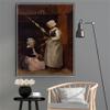 DIY Oil Painting Kit,Mur Peasants Painting by Camille Corot Paint by Numbers Kit for Kids and Adults view 3