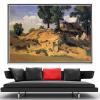 DIY Oil Painting Kit,Trees and Rocks at La Serpentara Painting by Camille Corot DIY Oil Painting Paint by Number Kits view 2