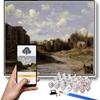 Paint by Numbers for Adult Kits The Banks of The Midouze Mont De Marsan As Seen from The Pont Du Commerce Painting by Camille Corot Arts Craft for Home Wall Decor view 1