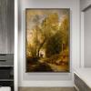 DIY Oil Painting Kit,The Forest of Coubron Painting by Camille Corot Paint by Numbers Kit for Kids and Adults view 2