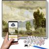 DIY Oil Painting Kit,View of Chalet De Chenes Bellvue Geneva Painting by Camille Corot Paint by Numbers Kit for Kids and Adults view 1