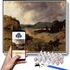 DIY Oil Painting Kit,The Roman Campagna La Cervara Painting by Camille Corot DIY Oil Painting Paint by Number Kits view 1