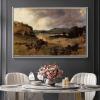 DIY Oil Painting Kit,The Roman Campagna La Cervara Painting by Camille Corot DIY Oil Painting Paint by Number Kits view 3