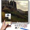 DIY Oil Painting Kit,Marino Large Buildings On The Rocks Painting by Camille Corot Paint by Numbers Kit for Kids and Adults view 1